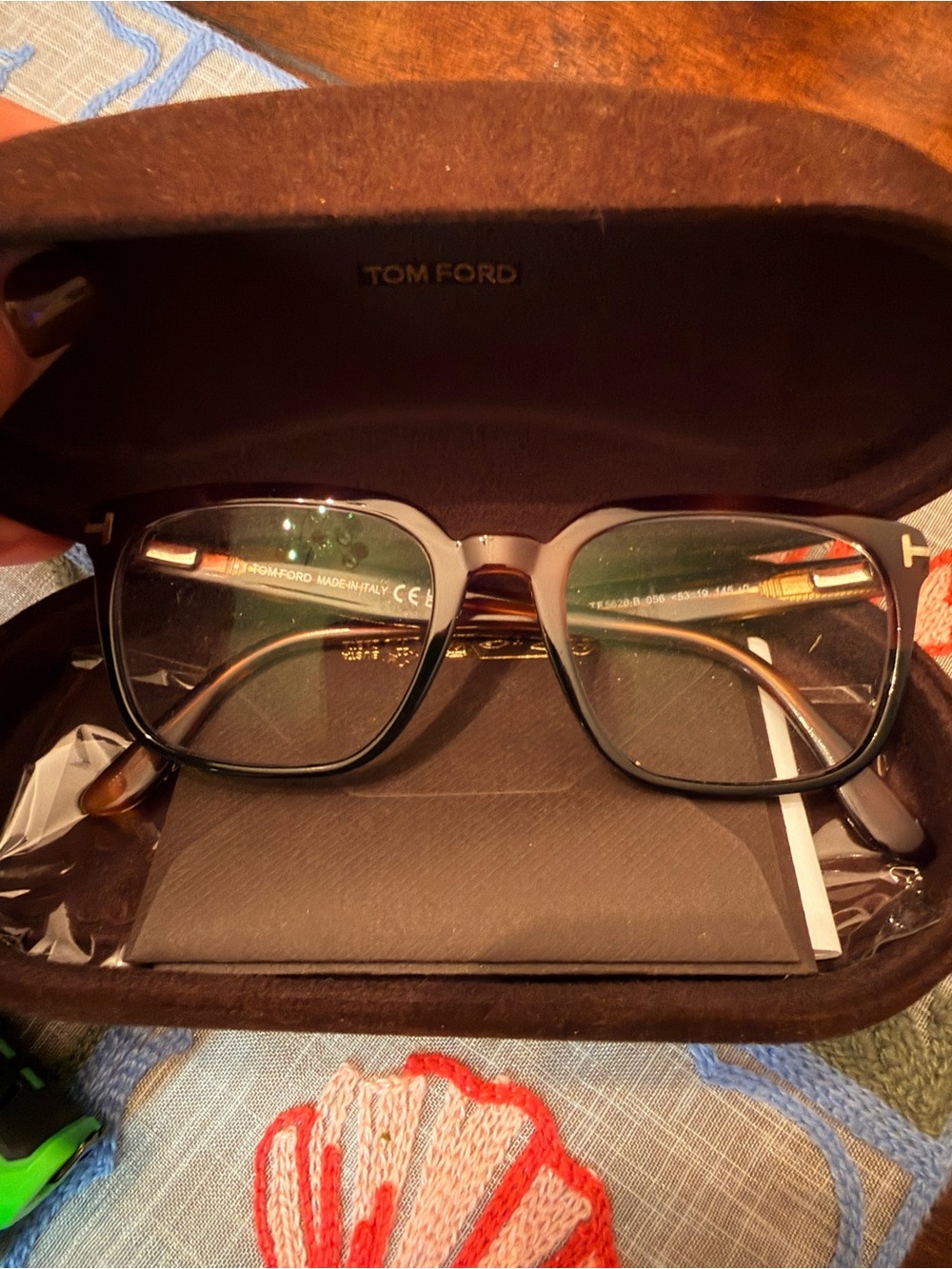 Tom Ford Black and Gold Women's Optical Glasses